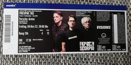 Porcupine tree 11 2022 - -, 4.11.2022